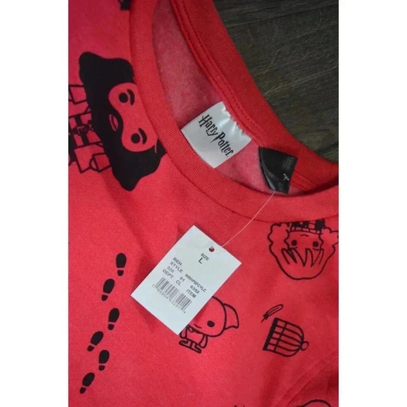 Harry Potter Red Character Print Sweatshirt Unisex Kids Size L - Picture 2 of 6
